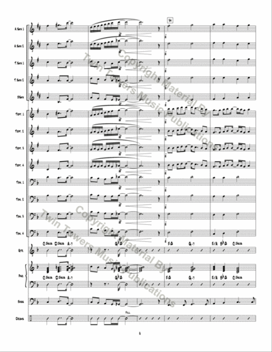 Rock Modern Ode Jazz Ensemble scores gallery preview page 9