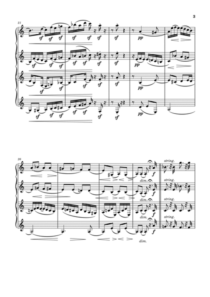 R.Schumann: Quartet Op.41 No.1 for 3 Clarinets and Bass Clarinet