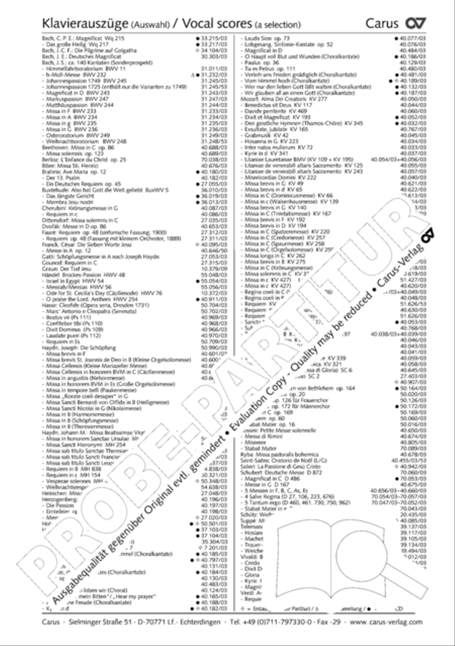 Missa Sancti Gabrielis 4-Part scores gallery preview page 37