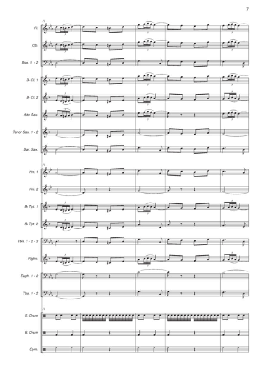 Plaza de Toros de Valencia. Pasodoble Concert Band scores gallery preview page 4