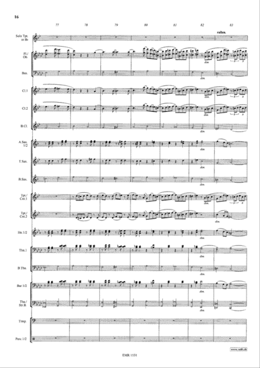 Konzertstuck No. 1 Concert Band scores gallery preview page 17