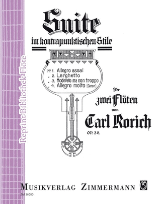 Book cover for Suite in Contrapunctional Style Op. 38