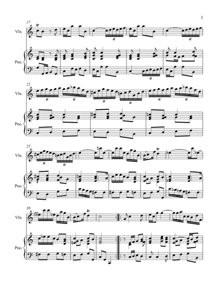 Violin Sonata in A Minor II. Allegro