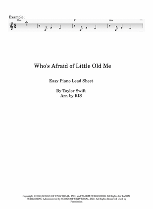 Who's Afraid Of Little Old Me?