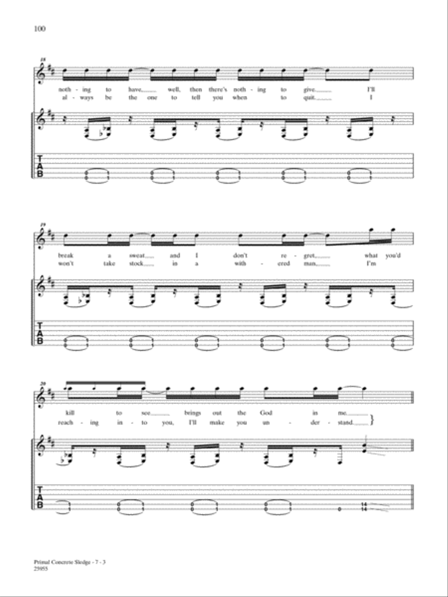 Primal Concrete Sledge Primal Concrete Sledge Guitar Tablature scores gallery preview page 3