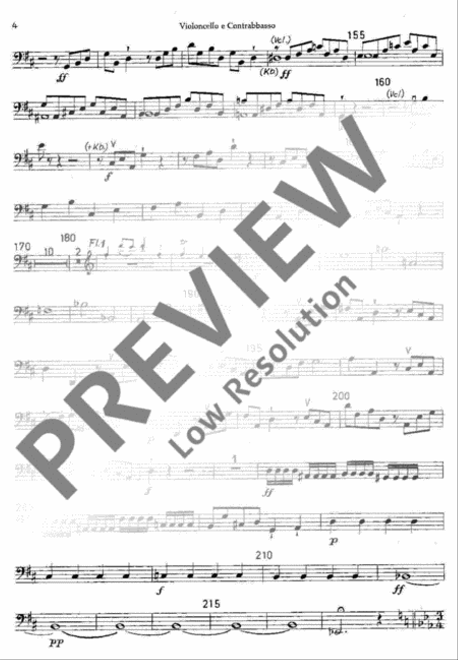 Symphony No. 1 Double Bass scores gallery preview page 5