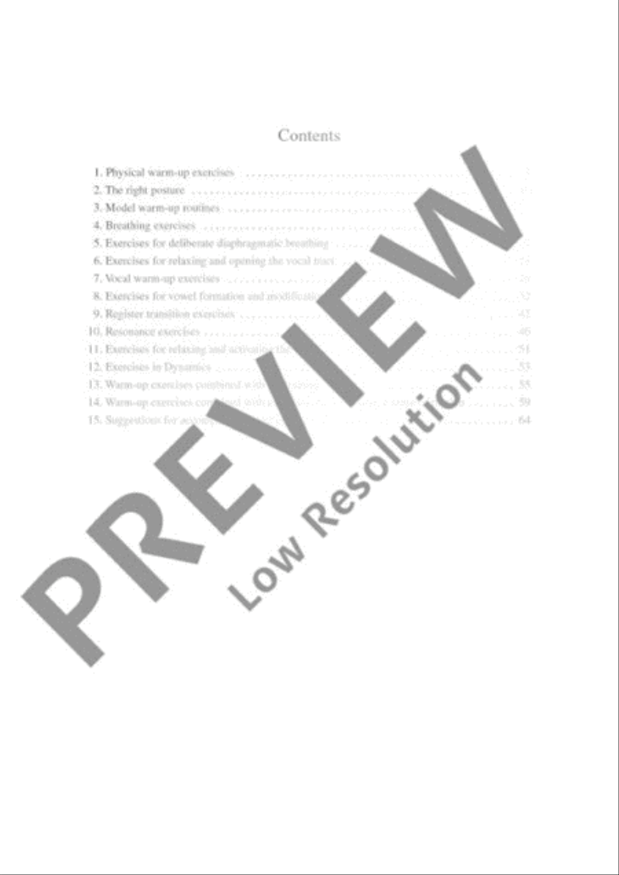 Vocal Warm-ups Choir scores gallery preview page 4