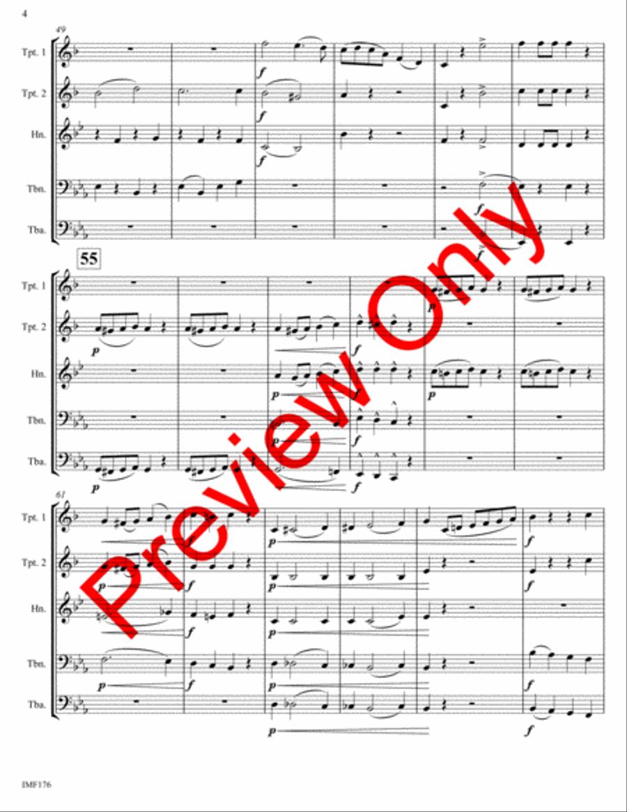 The False Alarm Brass Quintet scores gallery preview page 7