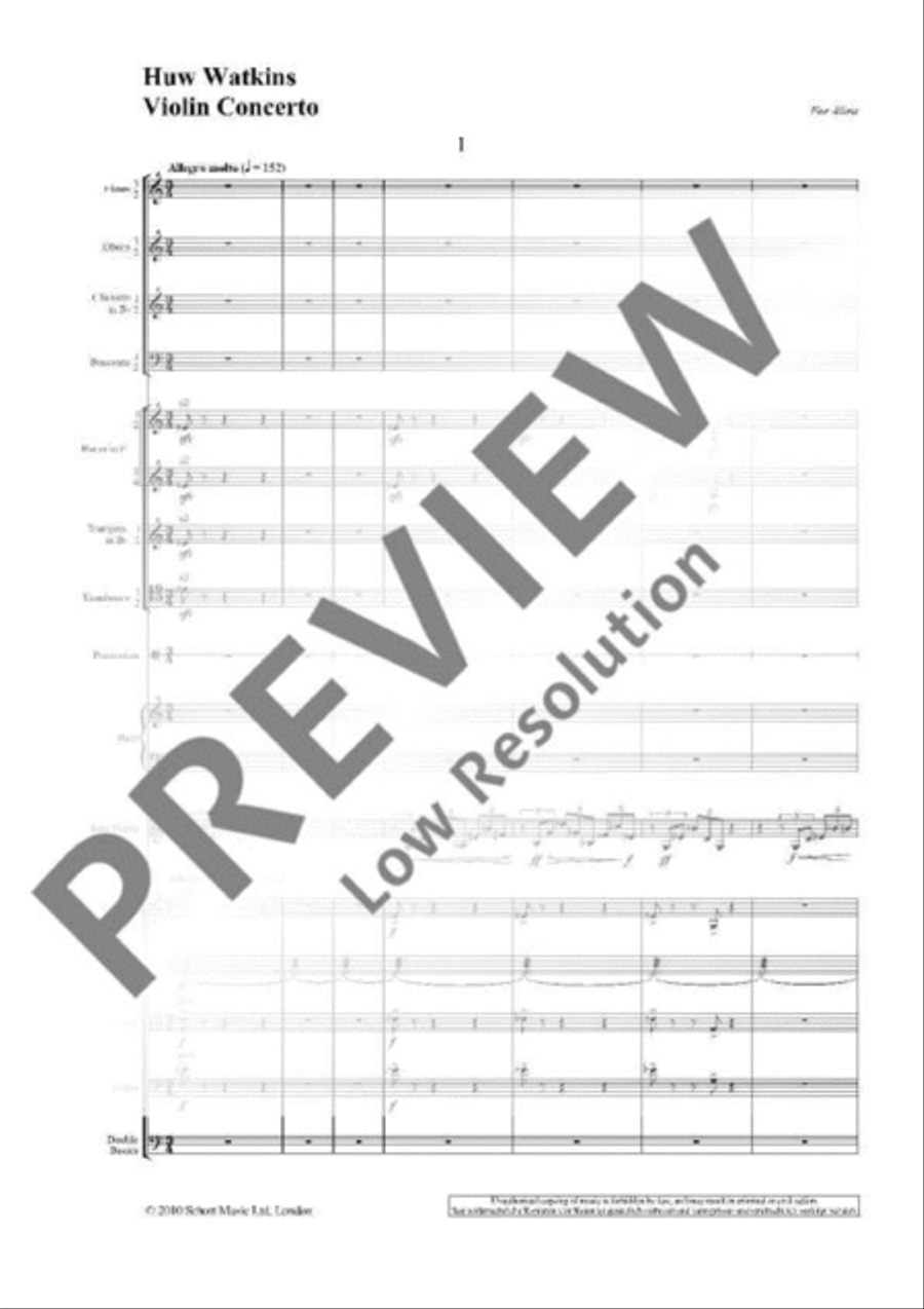 Violin Concerto Orchestra scores gallery preview page 3