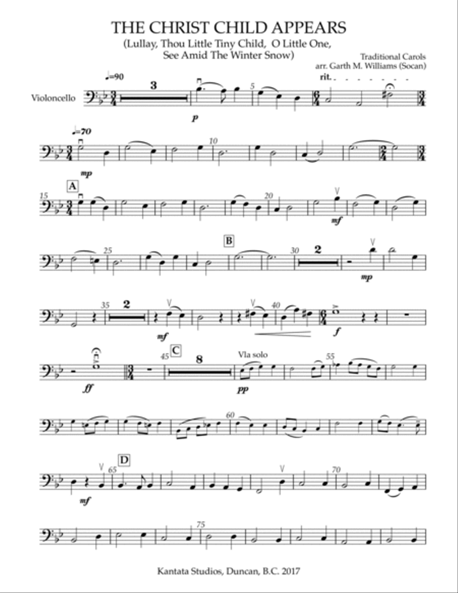 THE CHRIST CHILD APPEARS FOR STRING ORCHESTRA String Orchestra scores gallery preview page 4