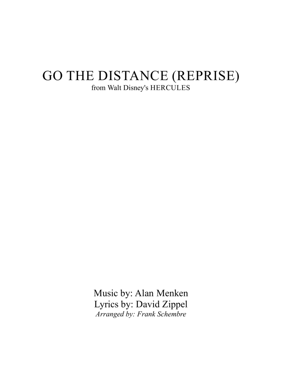 Go The Distance (reprise) Voice scores gallery preview page 1