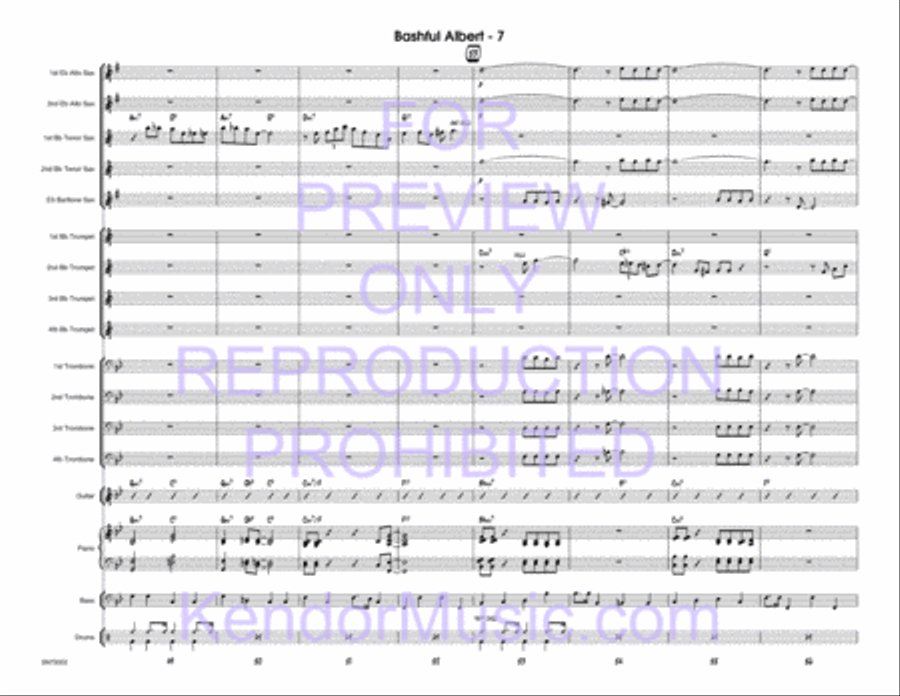 Bashful Albert Jazz Ensemble scores gallery preview page 8