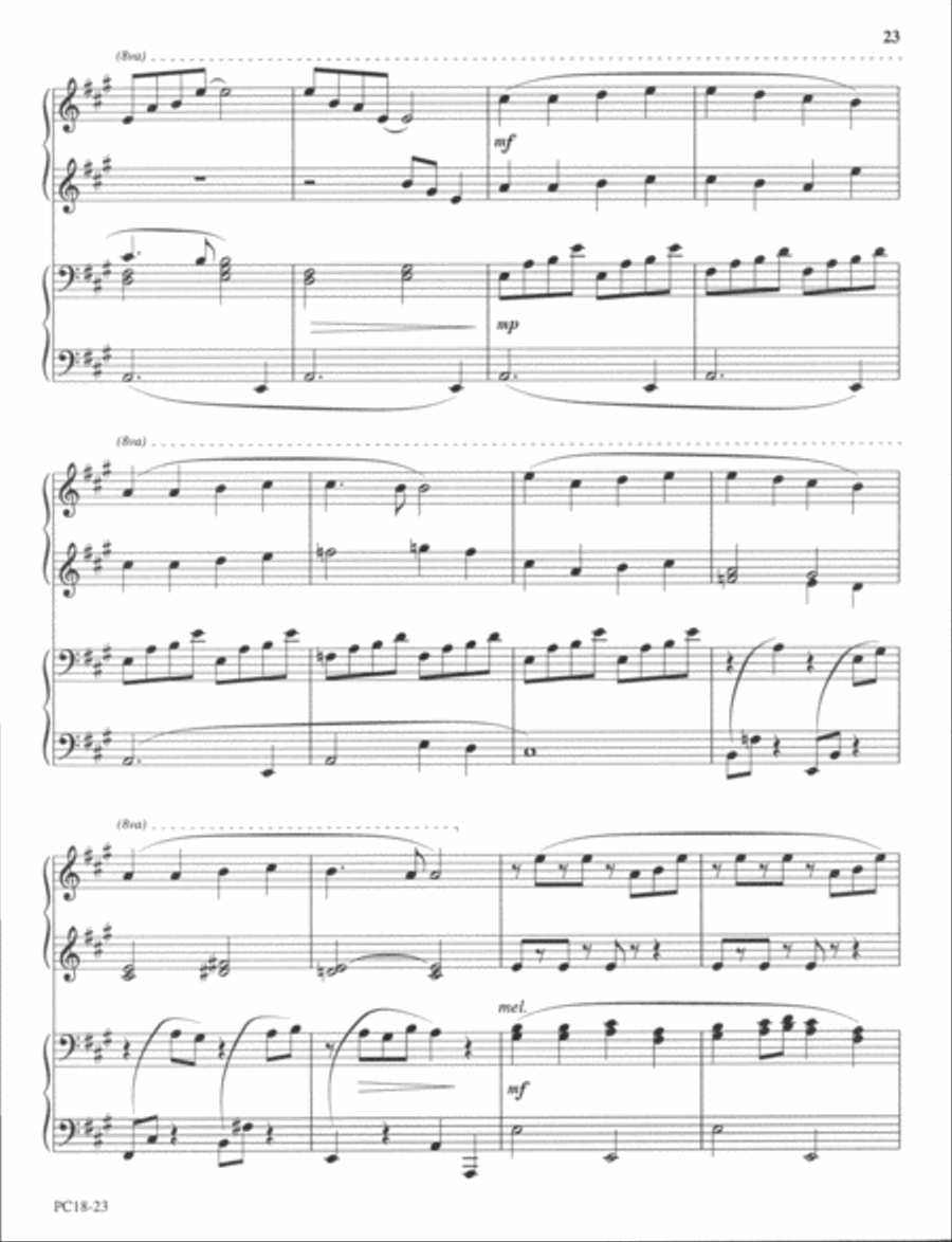 The Joy of the Lord Piano Duet scores gallery preview page 5