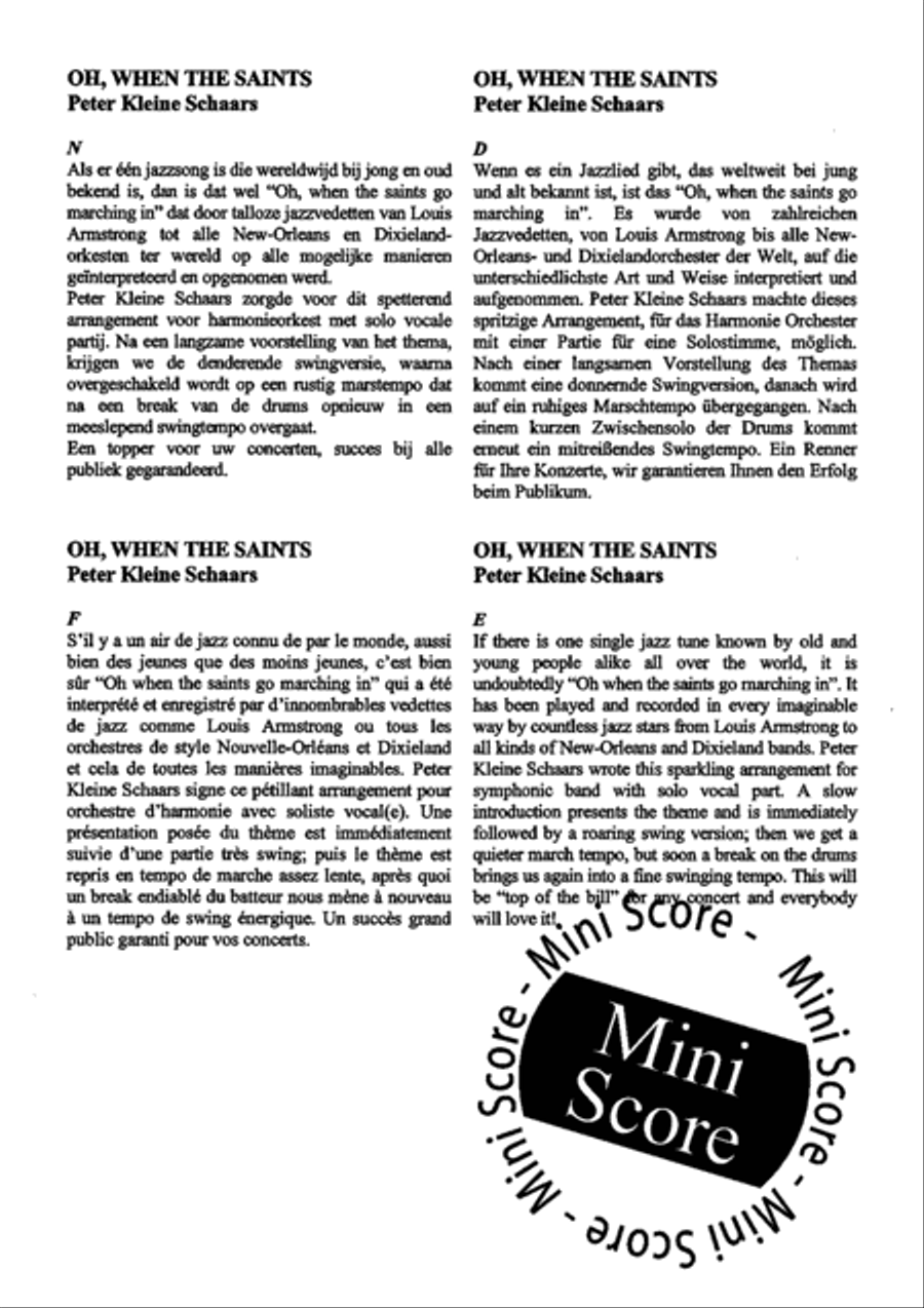 Oh When the Saints Mixed Choir scores gallery preview page 28