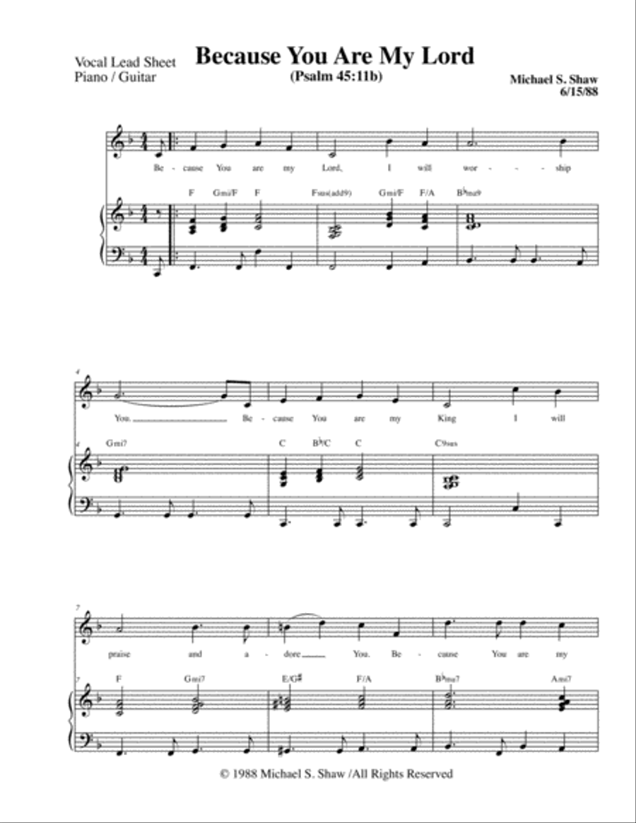 Because You Are My Lord Voice scores gallery preview page 2