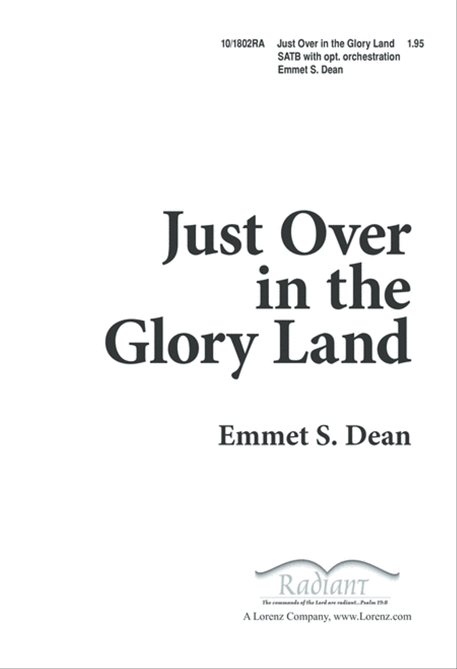Just Over in the Glory Land 4-Part scores gallery preview page 1
