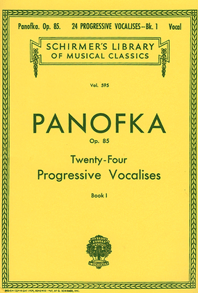Book cover for 24 Progressive Vocalises, Op. 85 – Book 1