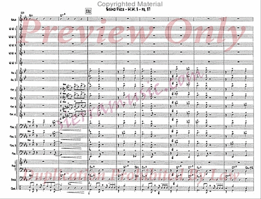 Sound Piece For Jazz Orchestra Big Band scores gallery preview page 38