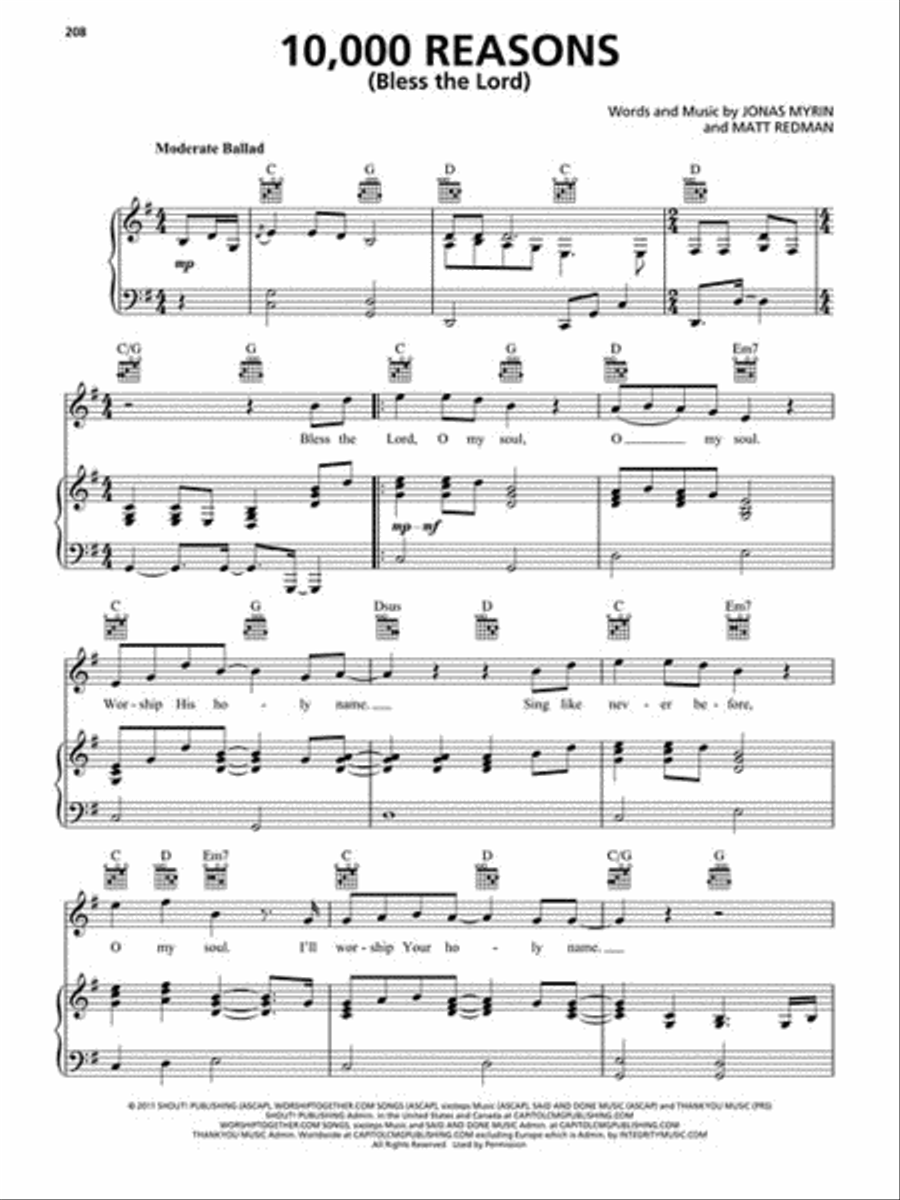 The Best of Passion The Best of Passion Piano, Vocal, Guitar scores gallery preview page 4