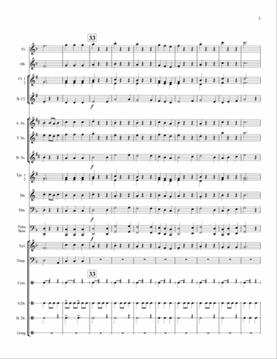 Dragon Slayer Concert Band scores gallery preview page 6
