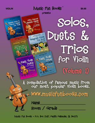 Book cover for Solos, Duets & Trios for Violin (Volume 1)