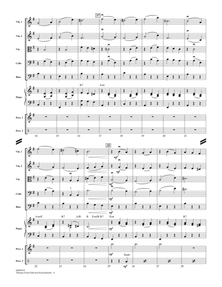 Themes from Edward Scissorhands - Full Score