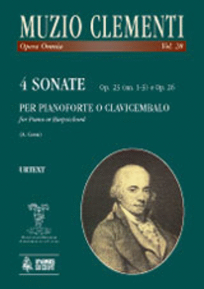 Book cover for 4 Sonatas (Op. 23 Nos. 1-3 and Op. 26) for Piano (Harpsichord)