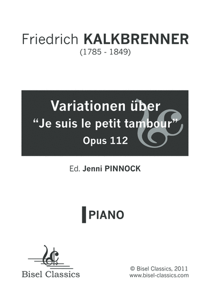 Variationen uber "Je suis le petit tambour", Opus 112 - Piano part