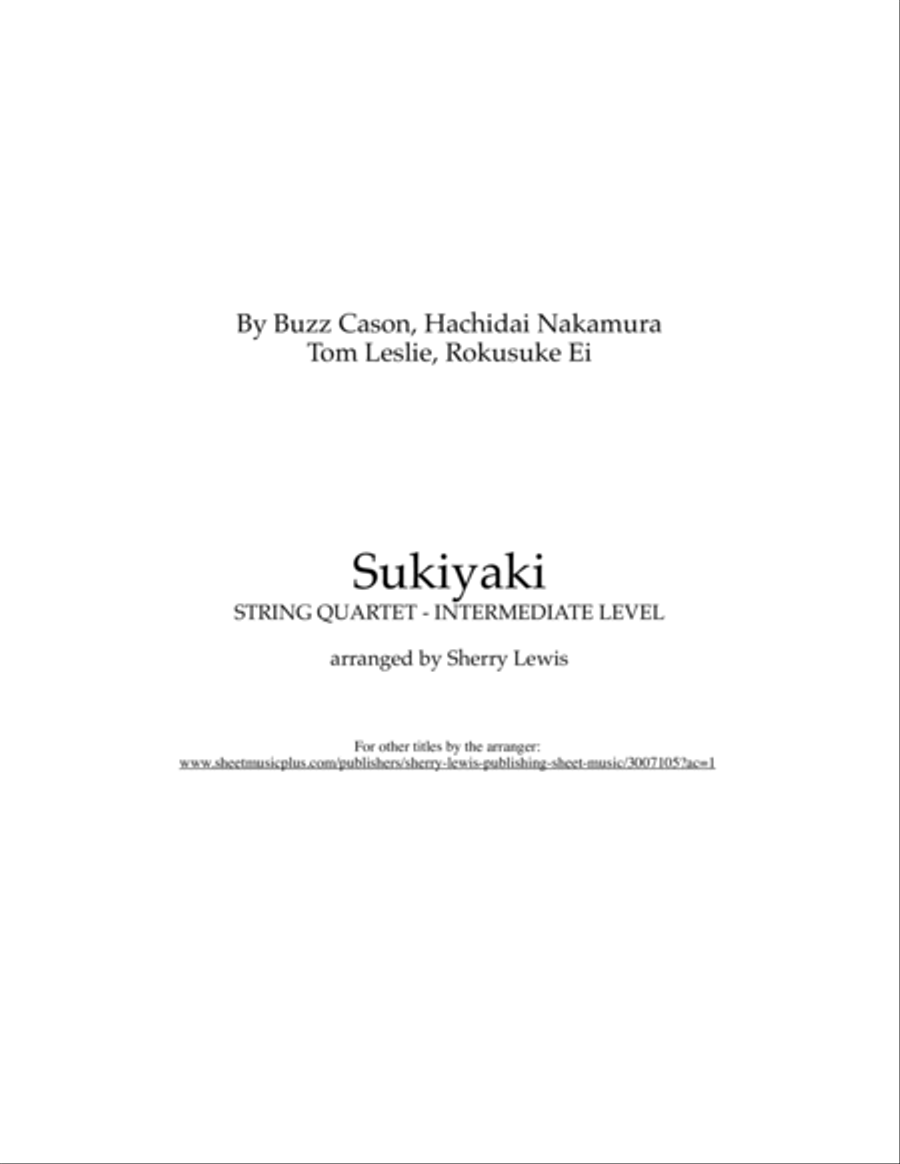 Sukiyaki String Quartet scores gallery preview page 2
