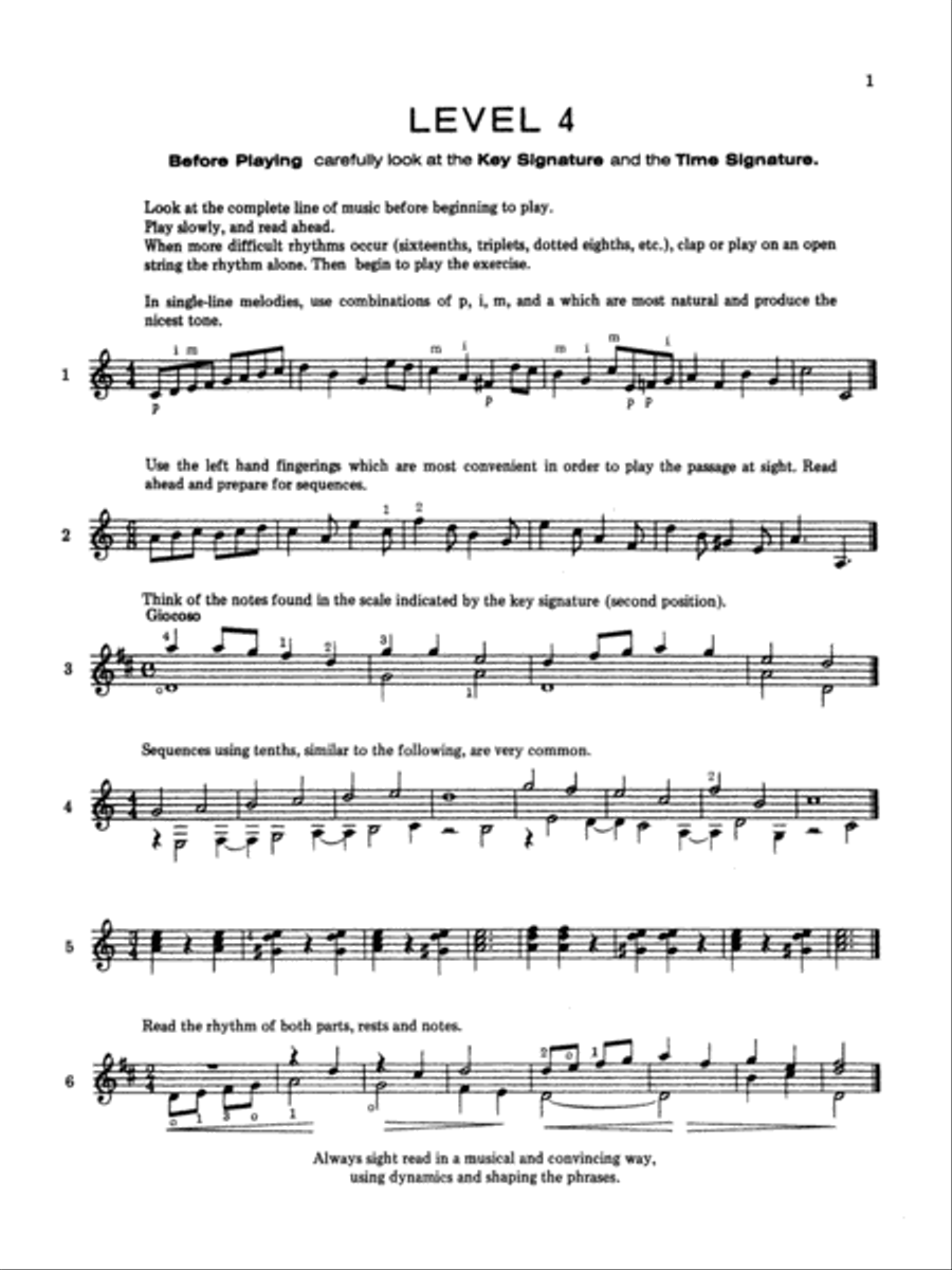 Sight Reading for the Classical Guitar - Levels 4 to 5 School and Community scores gallery preview page 3