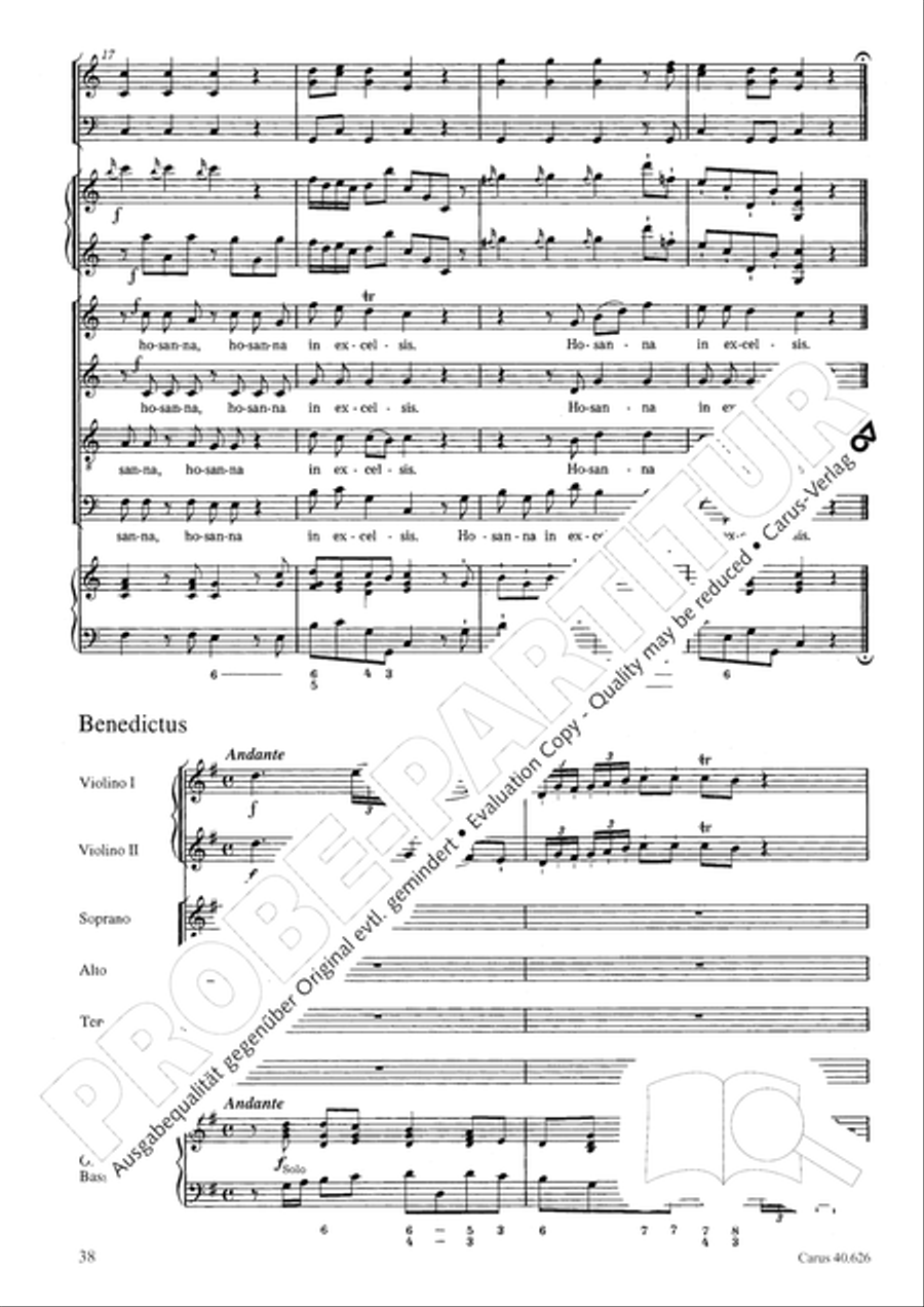 Mass in C Major Mass in C Major 4-Part scores gallery preview page 38