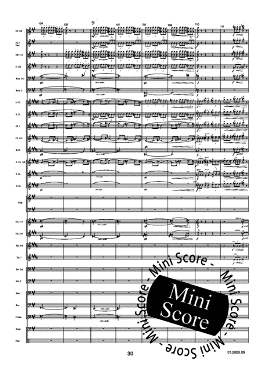 Nocturnes Concert Band scores gallery preview page 32