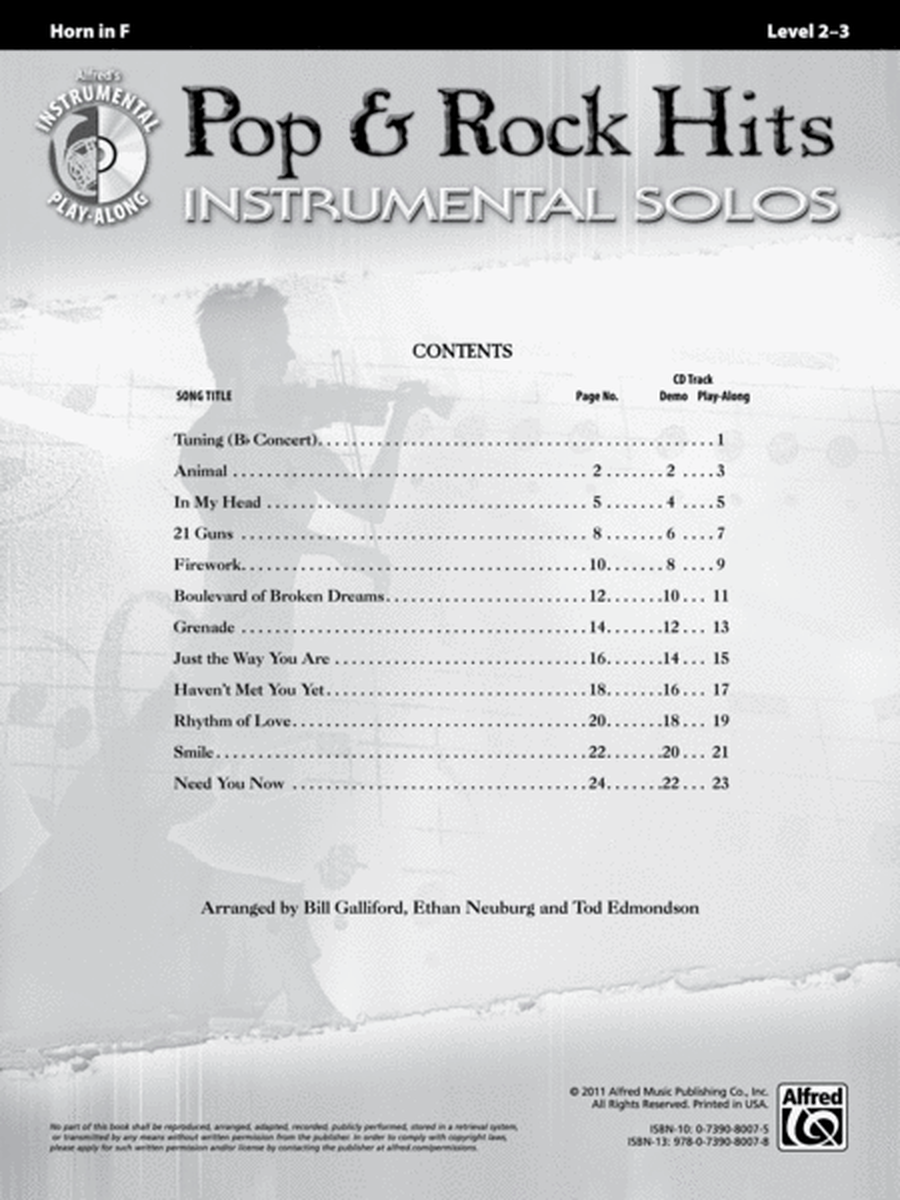Pop & Rock Hits Instrumental Solos image number null