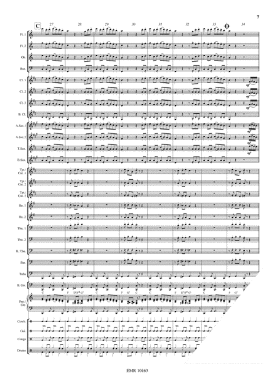 Rondo Alla Cubana Concert Band scores gallery preview page 8