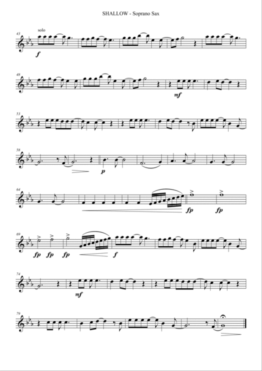 Shallow Shallow Saxophone Quartet scores gallery preview page 2
