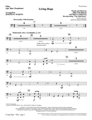 Living Hope (arr. Joseph M. Martin) - Tuba (Bass Tbn.)