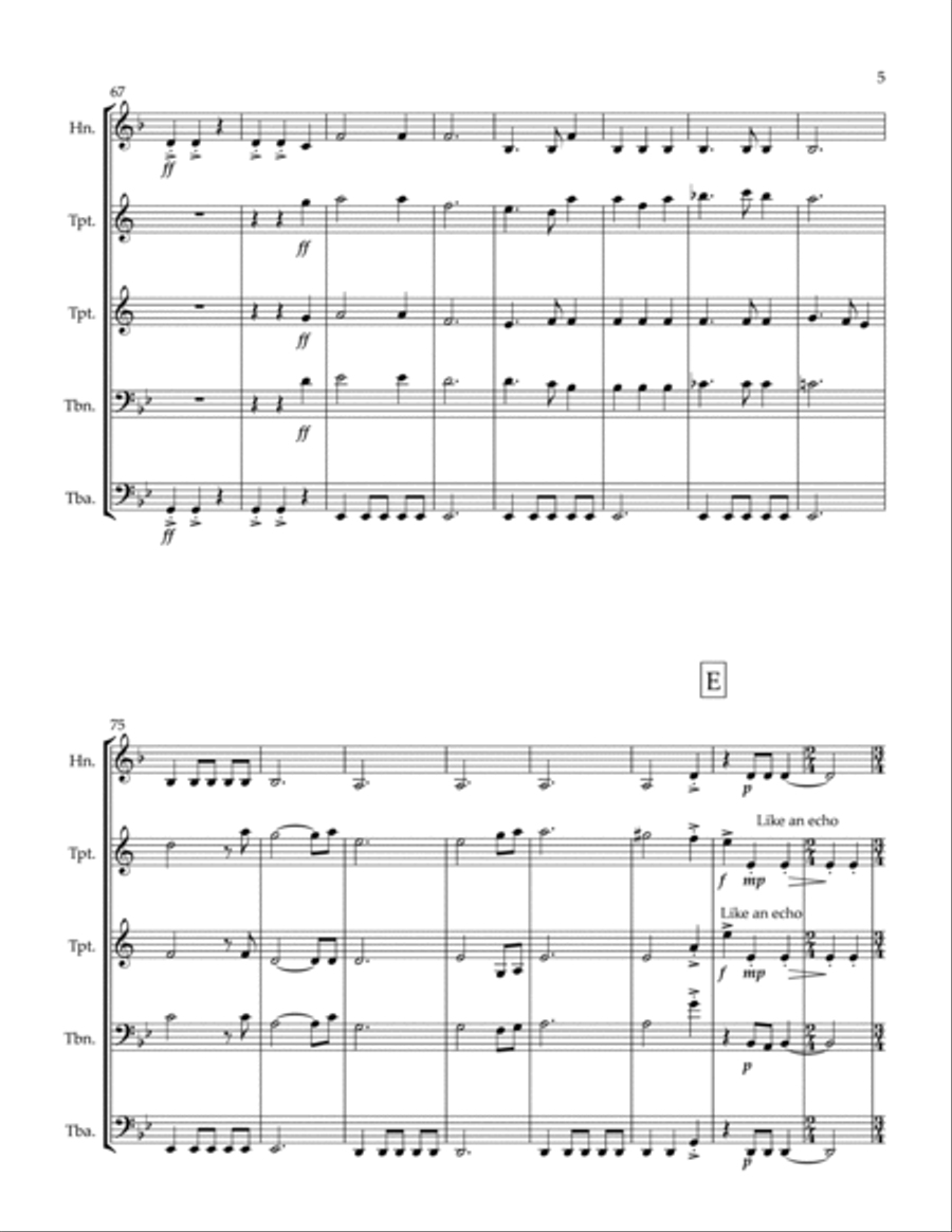 The Book Of Boba Fett Main Title Theme Brass Ensemble scores gallery preview page 5