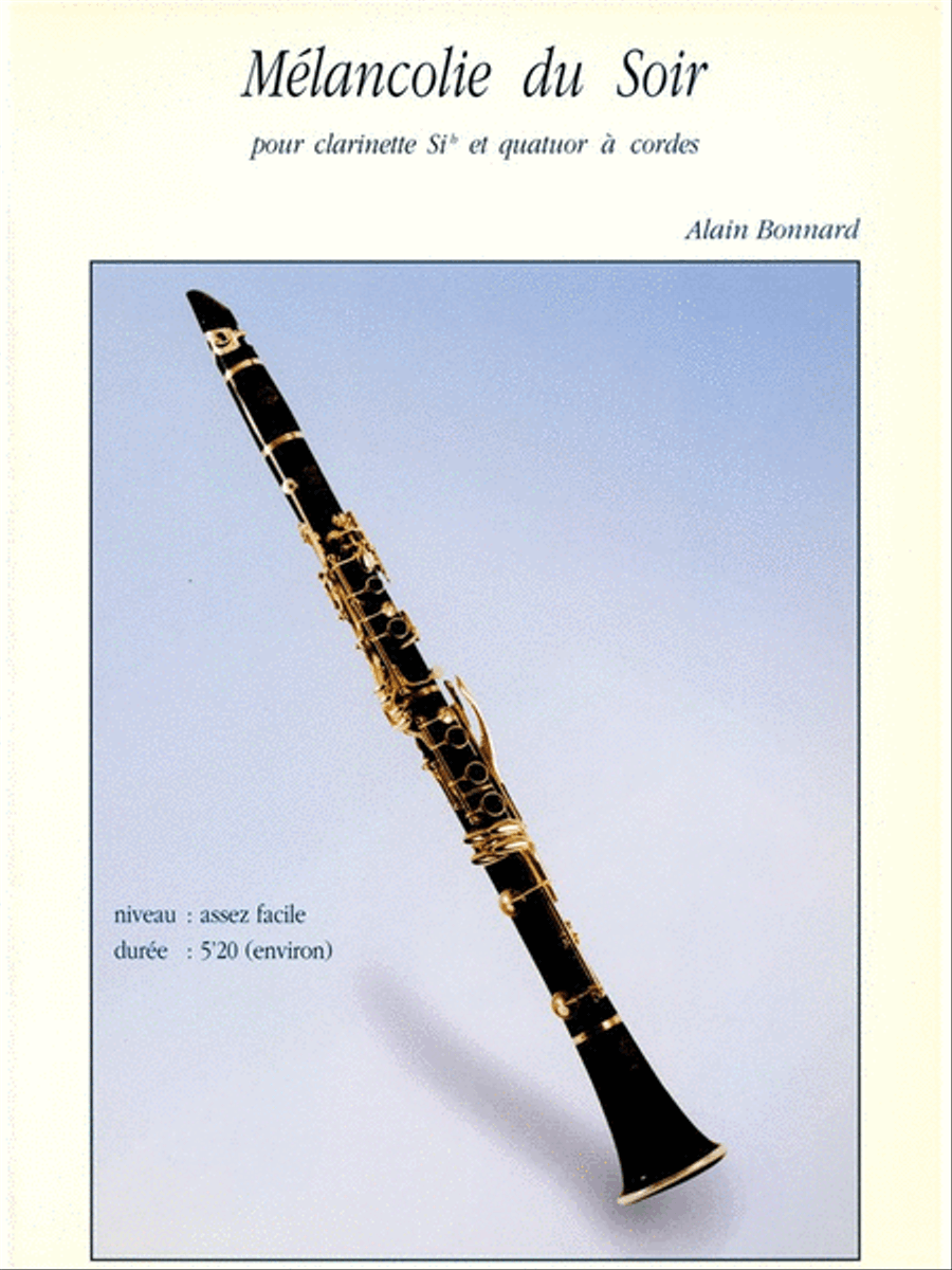 Melancolie Du Soir (quintet-mixed) School and Community scores gallery preview page 1