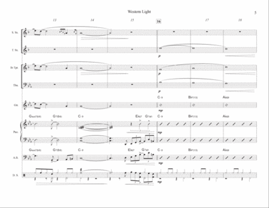 Western Light Jazz Ensemble scores gallery preview page 5
