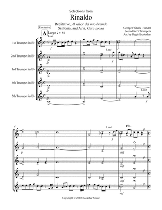 Rinaldo, Selections from (Trumpet Quintet)