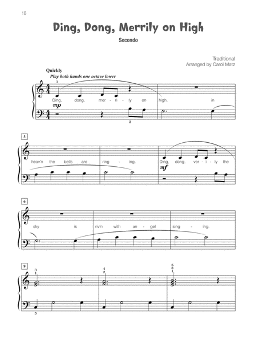 Famous & Fun Christmas Duets, Book 3 Small Ensemble scores gallery preview page 11