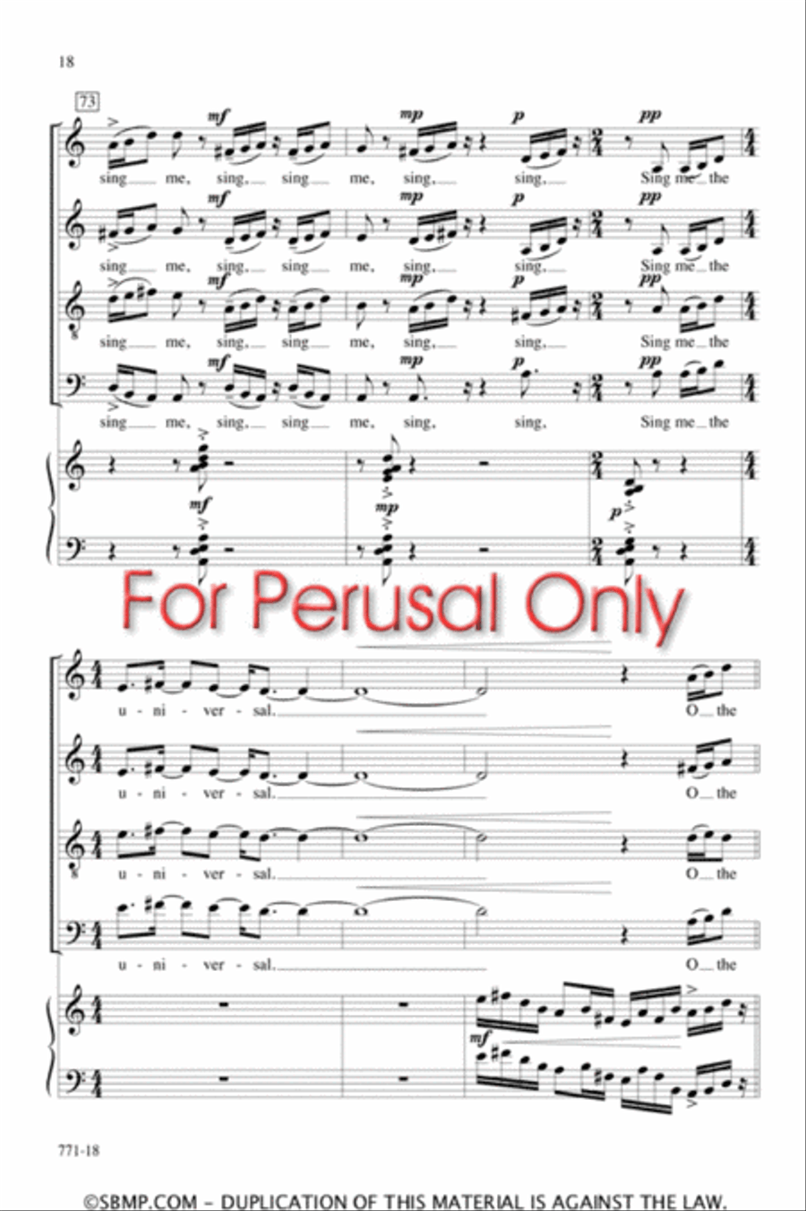 My Spirit Is Uncaged - SATB Octavo 4-Part scores gallery preview page 17