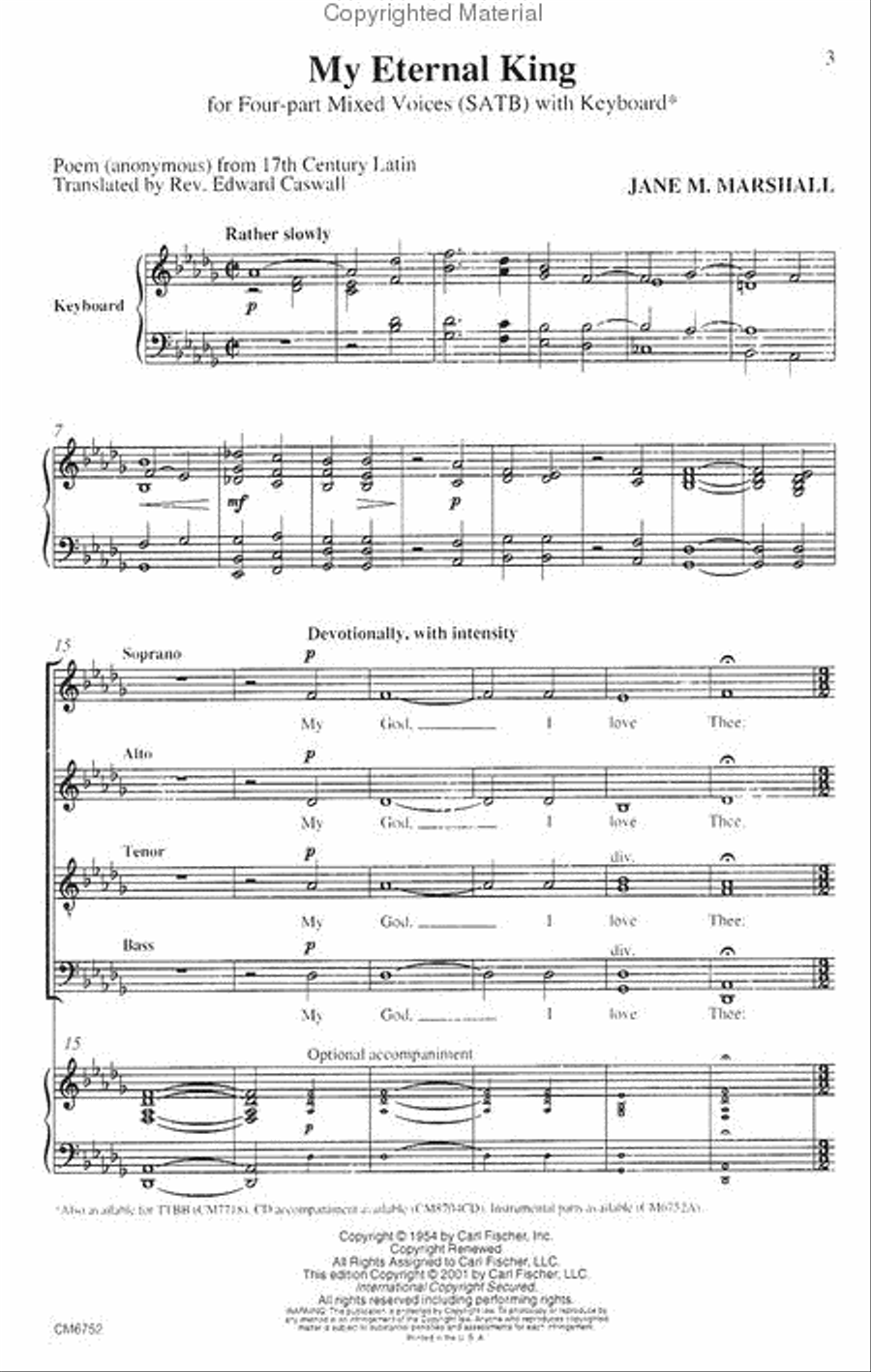 My Eternal King 4-Part scores gallery preview page 2