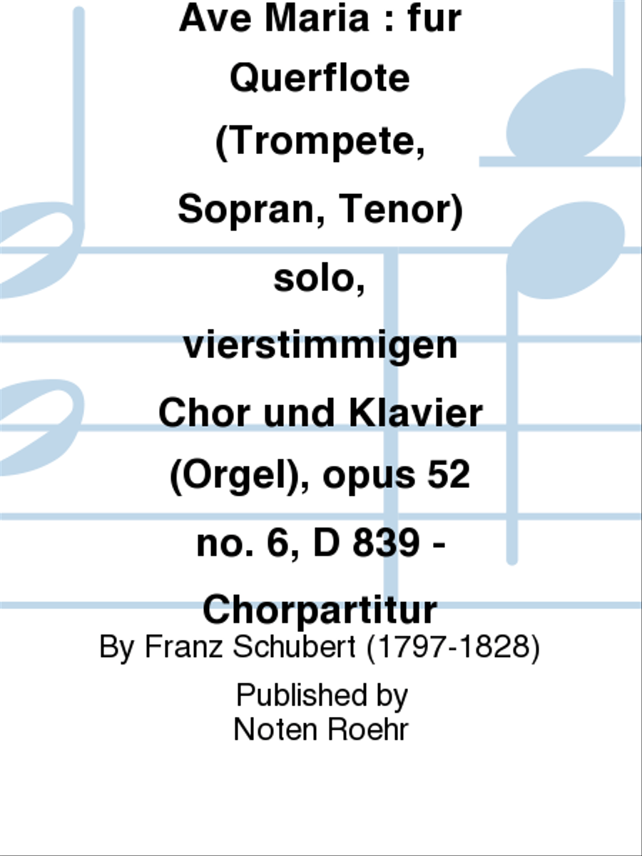 Ave Maria Ave Maria 4-Part scores gallery preview page 1