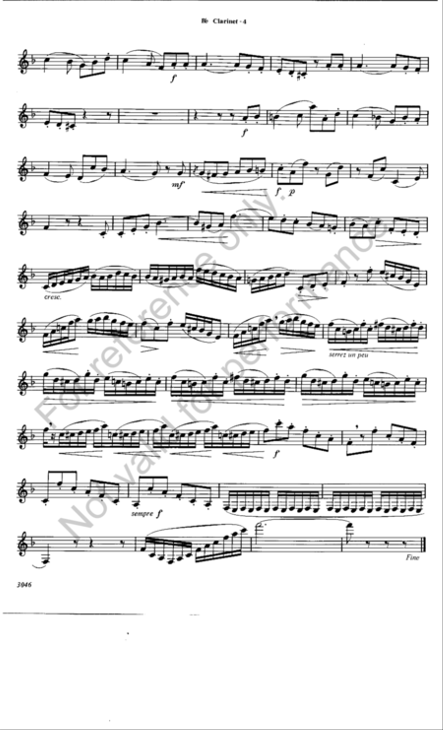 Fantasia Clarinet Solo scores gallery preview page 5