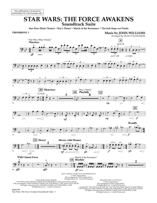 Star Wars: The Force Awakens Soundtrack Suite - Trombone 3