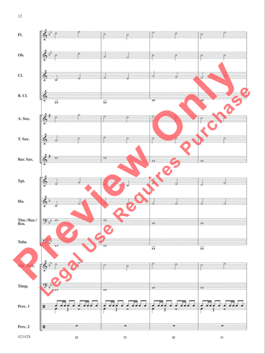 Finale from The Firebird Concert Band scores gallery preview page 12
