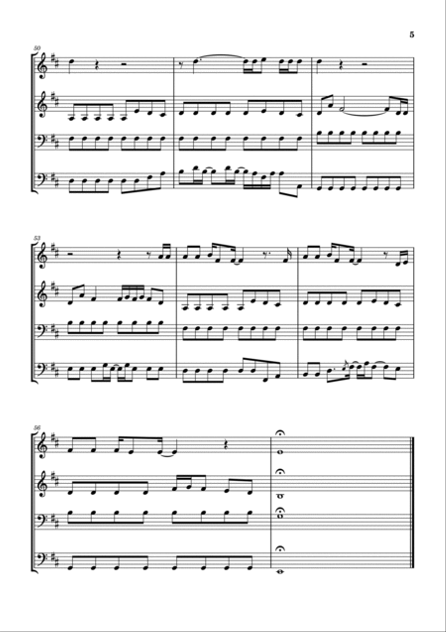 Every Time I Hear That Song Brass Ensemble scores gallery preview page 6