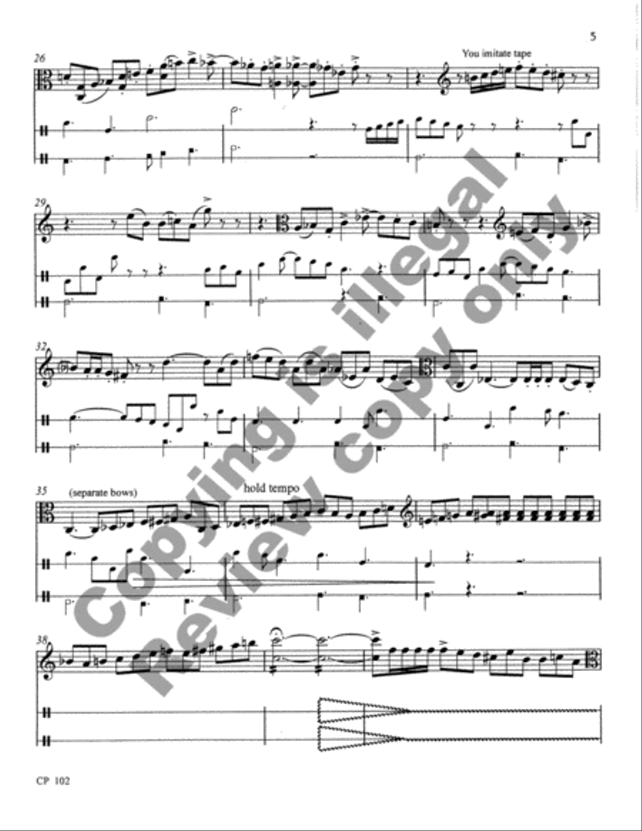 Invention for Viola & Tape Viola Solo scores gallery preview page 11