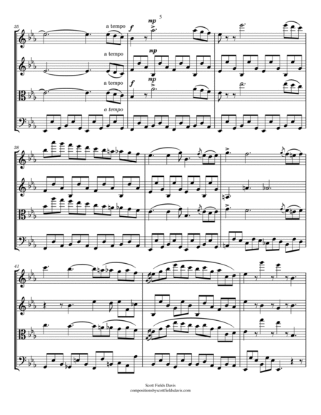 Nocturne No. 1 by John Field, arranged for string quartet by Scott Fields Davis image number null